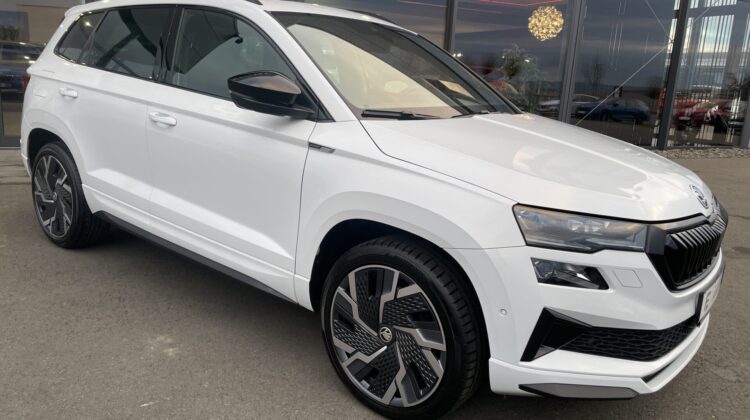 Karoq 2,0TDi Sportline 4×4 Pano AHK Leder 360°